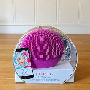 FOREO LUNA fofo Smart Facial Cleansing Brush – Purple – New in Box